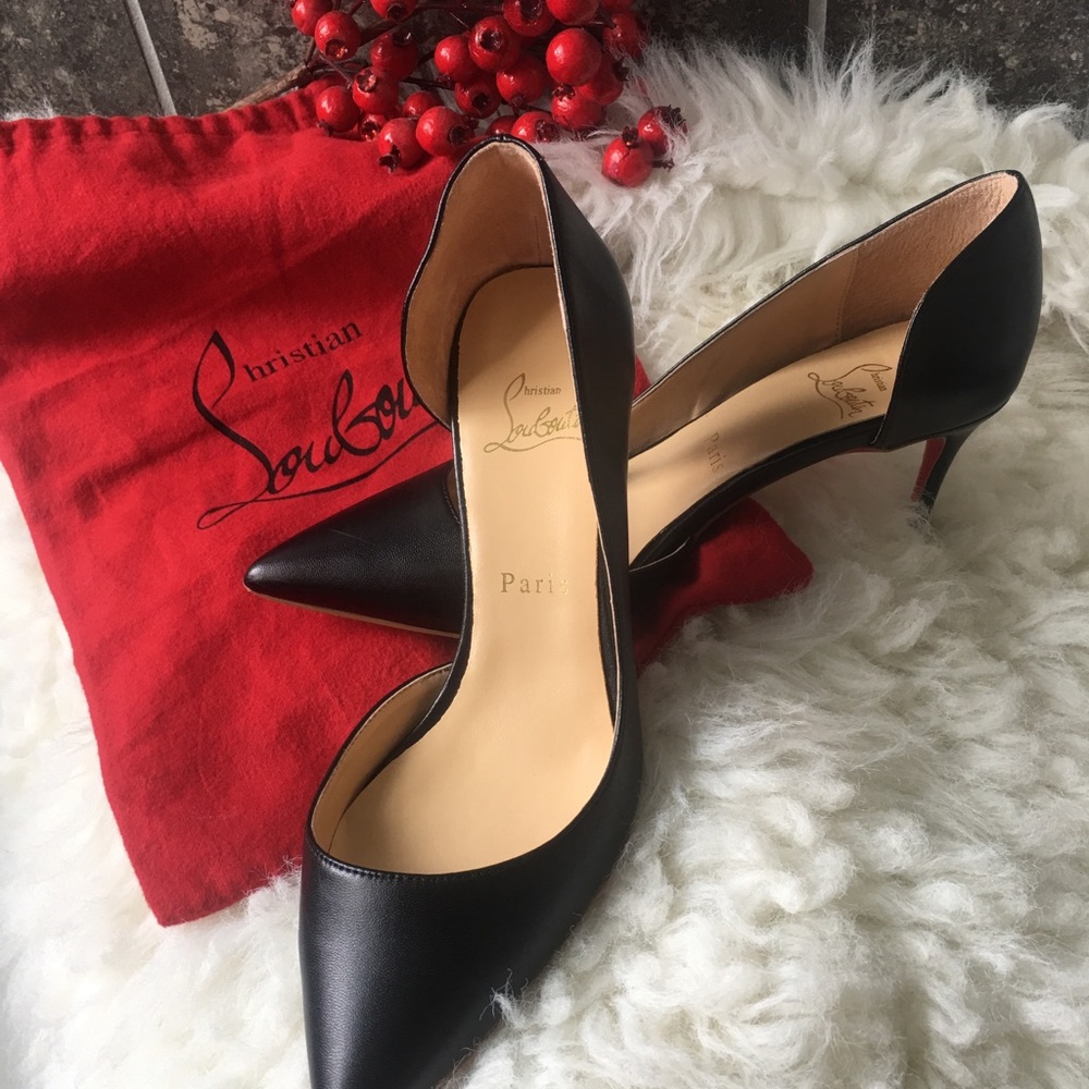 Authentic Christian Louboutin Irisa Half D’Orsay